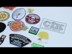 Embleem van de douane het Nationale Vlag 8 cm Ijzer op Katoenen van de de Polyesterkeperstof van het Borduurwerkflard Stof