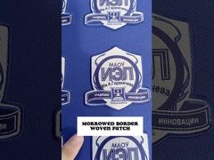 Flarden van het de Kledingsborduurwerk van douanelogo iron on embroidered patch de Zelfklevende