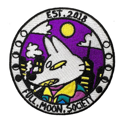 Het ronde Kleine Borduurwerk herstelt Karton Wolf Stick On Backing With 7 Kleuren