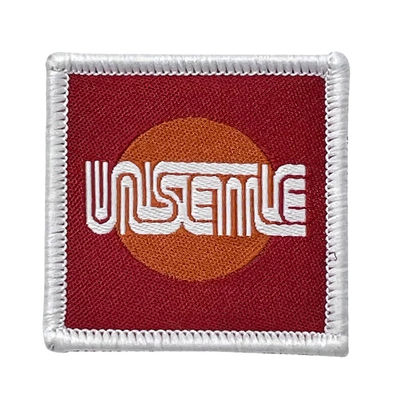 Douane Merknaam Geweven Logo Patch Stitched Name Patches met Merrow-Grens