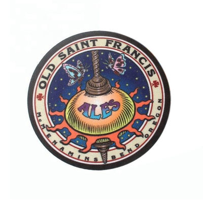 Gepersonaliseerd Gedrukt Ijzer op de Stof Materieel Logo Customized van de Flardenpolyester