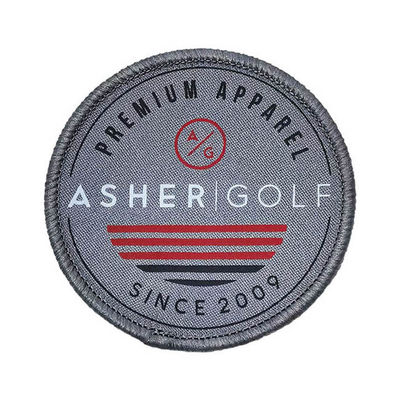 Naai op Merknaam Logo Patches Twill/canvasmateriaal met Merrow-Grens