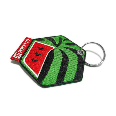 Gepersonaliseerde Geborduurde Keychains, Keperstof Achtergrondoem Borduurwerksleutel FOB