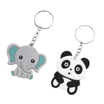 Zeer belangrijke de Kettingen Flexibele Draagbare Douane Logo Rubber Keychains van onverbrekelijk pvc