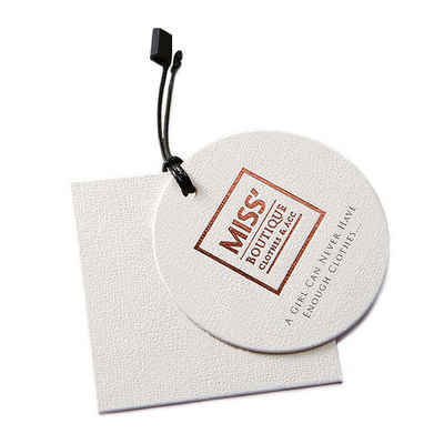 OEM Maatkledingprijskaartjes 5cm - 15cm Gepersonaliseerd Hang Tags