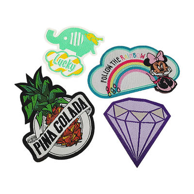 Zelfklevende Geweven Etiketflarden, 20cm Beeldverhaal Logo Movie Logo Sticker