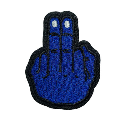 De de Makerlaser van kledingstukptaches sneed het Merk Logo Embroidery Patches van de Grensdouane