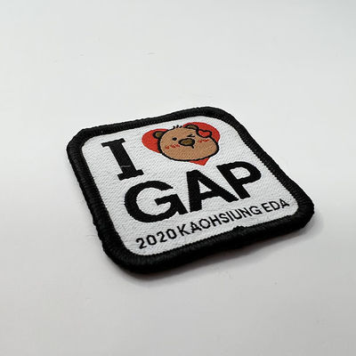 Het karton draagt Overlock-de Schoenen van het Kledingstukzakken van Douanelogo iron on patches for
