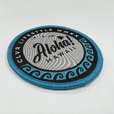 Het Flard van douanelogo hook and loop backing naait op Brief borduurde Flarden voor Kleding
