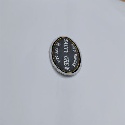 Flard van de de Grens het Wasbare Kleding van douanelogo embroidered iron on patches Merrow