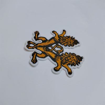 Dierlijke Logo Lions Embroidered Iron On-Flarden Waterdicht voor Kledingszakken
