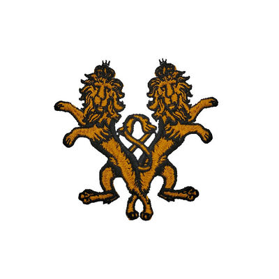 Dierlijke Logo Lions Embroidered Iron On-Flarden Waterdicht voor Kledingszakken