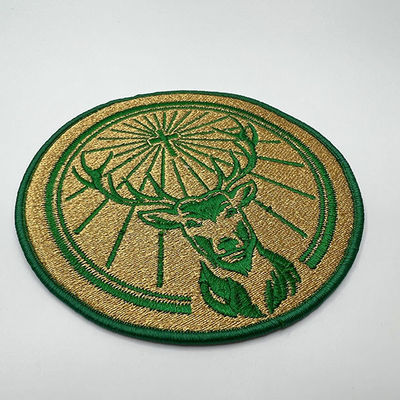 Flarden van het de Kledingsborduurwerk van douanelogo iron on embroidered patch de Zelfklevende