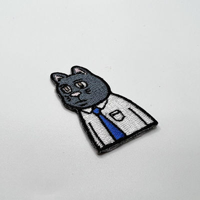 Leuke M. Wolf 5 Kleur Geborduurde de Keperstofstof van het Douaneflard met Borduurwerkgrens
