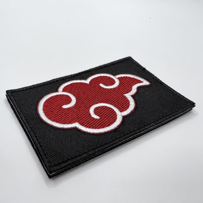 6CM het Kentekenijzer van de Wolkenmaatkleding op het Flard van het het Borduurwerkkledingstuk van de Keperstofstof