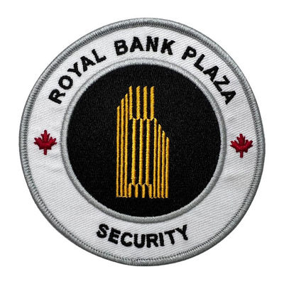 Speciaal Logo Custom Embroidery Patch 12 Kleuren om Cirkel Vriendschappelijke Eco