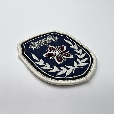 Professionele jas op maat geweven patches Opstrijkbare patches voor kleding