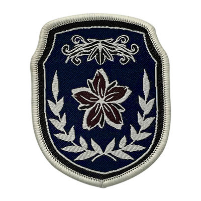 Professionele jas op maat geweven patches Opstrijkbare patches voor kleding