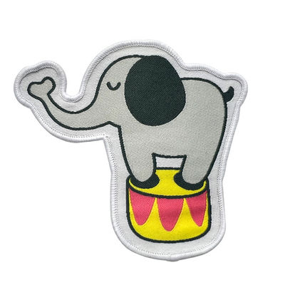 Kartonnen kinderen geweven leuke kledingpatches Stitch Iron On Patch Shrinkproof