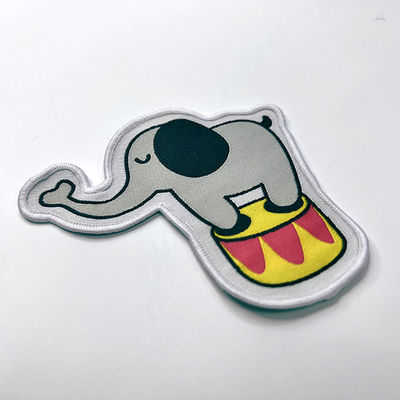 Kartonnen kinderen geweven leuke kledingpatches Stitch Iron On Patch Shrinkproof
