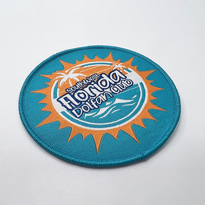 OEM ODM Geweven Hoed Patches Borduurwerk Ijzer Op Geweven Patch Voor Shirt Hoodie