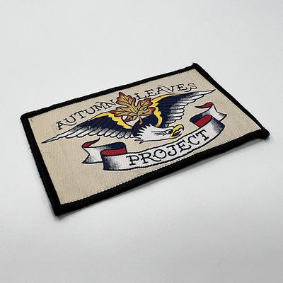 Wasbaar Ijzer op de Douane Logo Shoulder Woven Patches van Borduurwerkflarden