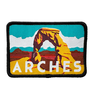 6 de Naam van Jean Patches Natural Creative Brand van de kleurendouane naait op Geweven Flarden