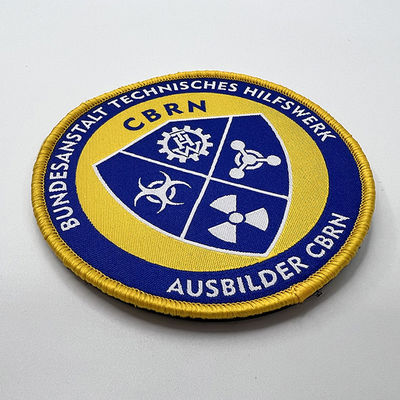 De Schouder Wasbare Kleding Geweven Flarden van douaneteam logo sew on embroidered patches