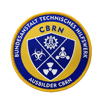 De Schouder Wasbare Kleding Geweven Flarden van douaneteam logo sew on embroidered patches