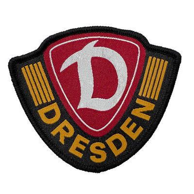 Van de Flardenmerrowed van Logo Woven Washable Iron On van het douanemerk de Kentekens van de de Grensschouder