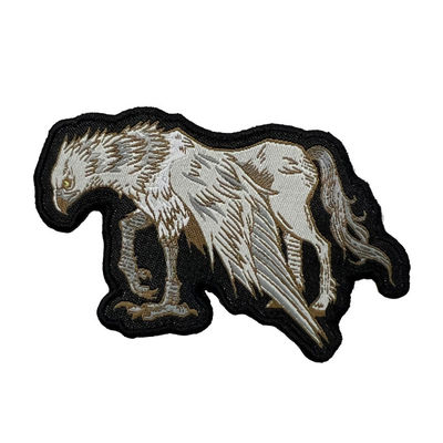 Het Borduurwerkflarden van douane Dierlijke Details Geweven Logo Patch Self Adhesive Backing