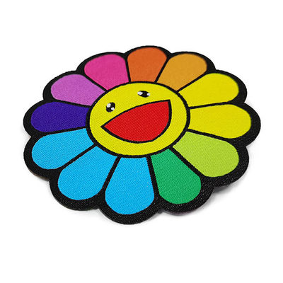 Manier Geweven de Bloemflarden van Logo Patch/van het Borduurwerk voor Kleren