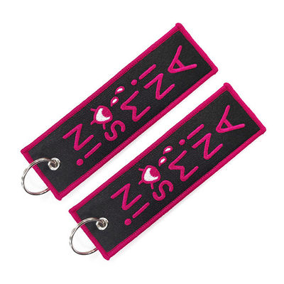 De Overlockgrens borduurde Zeer belangrijke Kettingen Promotiejet tag keychains
