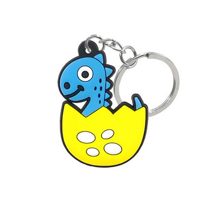 De Douane Zeer belangrijke keten van bevorderings Rubberlogo keychain flexible double sided