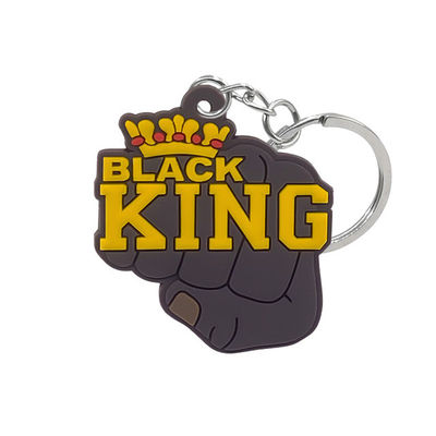 Decoratieve Gepersonaliseerde Rubber Zeer belangrijke ketting, OEM de Promotie Rubber Zeer belangrijke Ketting van pvc