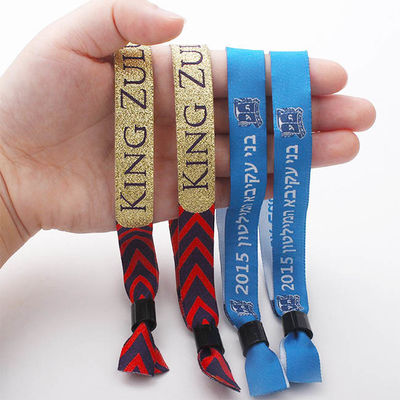 Manchetten van de festival de Douane Geweven Armbanden Gepersonaliseerde Gebeurtenis