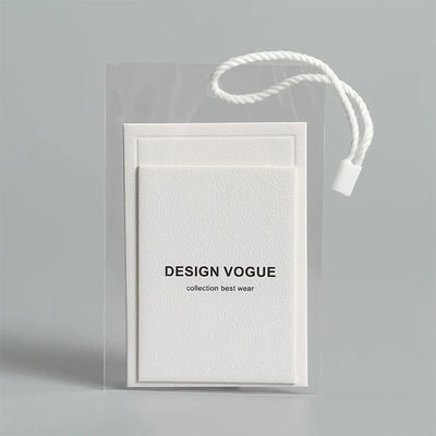 De douane Logo Rectangle Shape Printed Paper etiketteert Douanekledingstuk Hang Tags