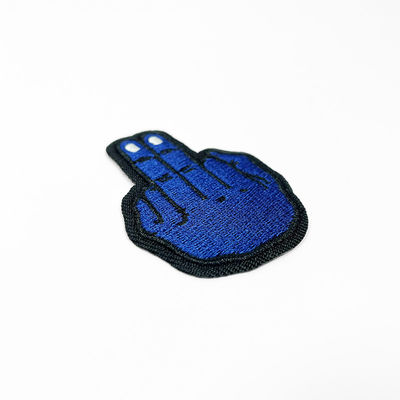 De de Makerlaser van kledingstukptaches sneed het Merk Logo Embroidery Patches van de Grensdouane