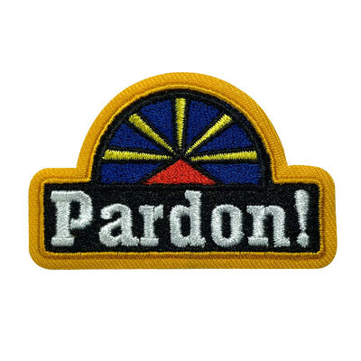 Ijzer op van het Flardkentekens van Merrow de Grens Geborduurde Borst Logo Twill Felt