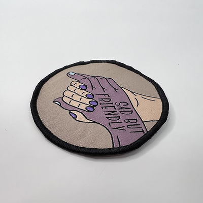 Overlockijzer op Geweven Etikettendouane Logo Pantone Color Waterproof